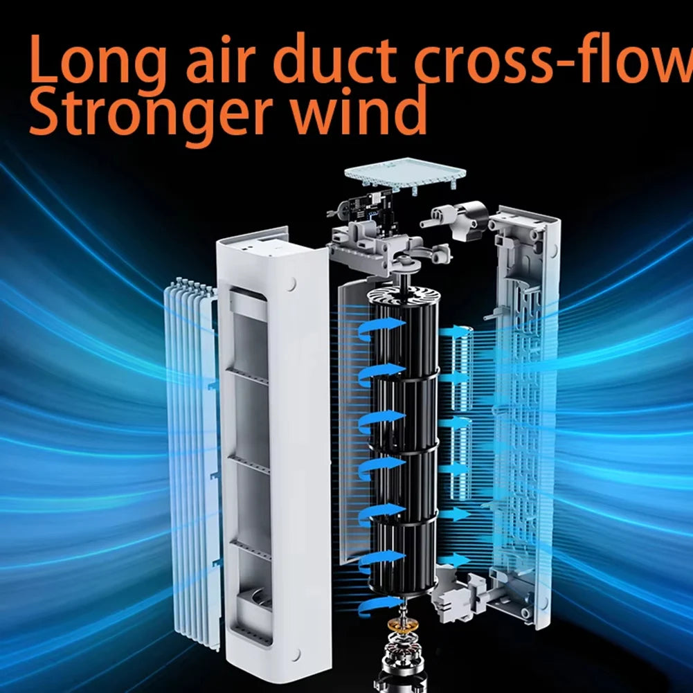 Ventilateur sans pales 3000 mAh, puissant, électrique, multi-usage, sur pied, pour chambre, salon, salle de bain