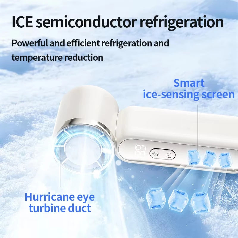 Ventilateur portable Lenovo 3000mAh 199 Speed avec refroidissement semi-conducteur ICE 360 ° Mini-refroidisseur d'air personnel USB rechargeable Turbo